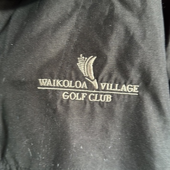 Aures Waikiki’s Golf Club Black Beige Half Zip Pullover Size XL Long Sleeve - Picture 3 of 4